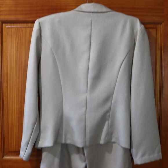 Boulevard De Paris Vintage Gray Pantsuit Medium Office Career Professional 10 - Picture 13 of 16